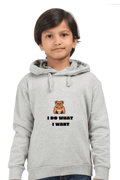 I Do What I Want Kids Hooded Sweatshirt