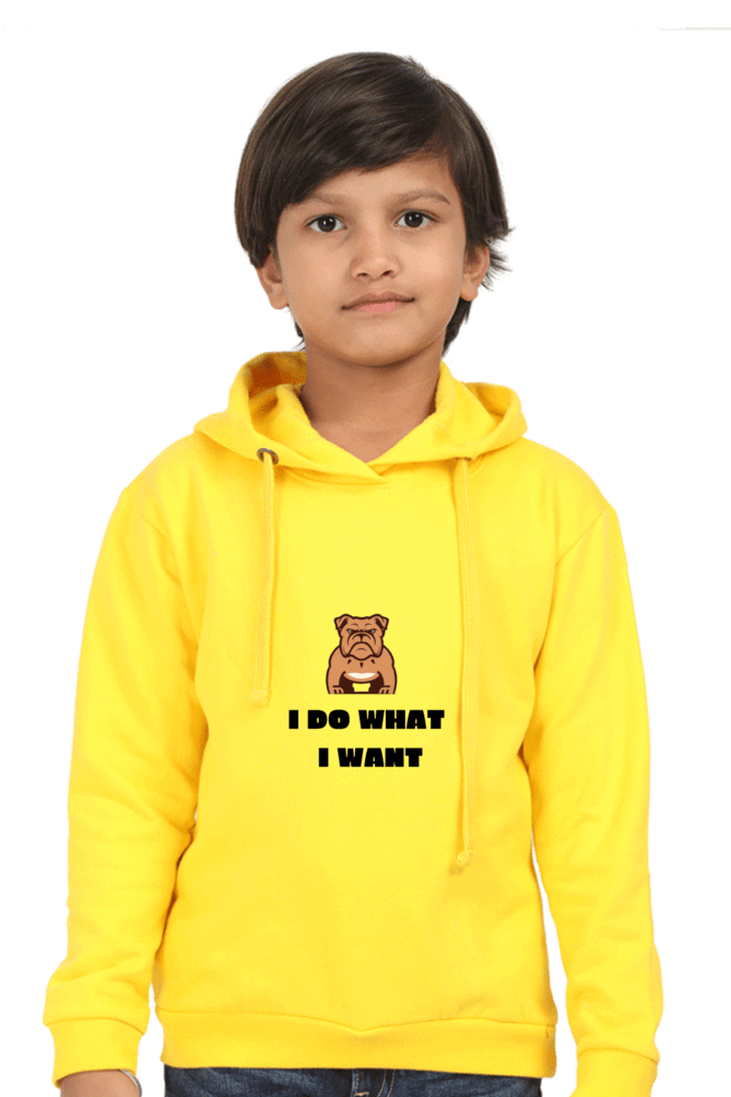 I Do What I Want Kids Hooded Sweatshirt