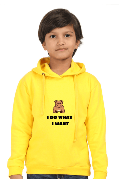 I Do What I Want Kids Hooded Sweatshirt