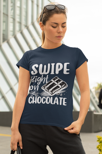 Swipe Right Unisex Tshirt - Dark